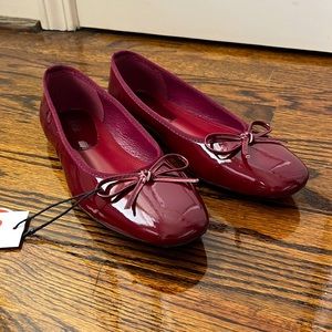 Cider Square Toe Ballet Flats